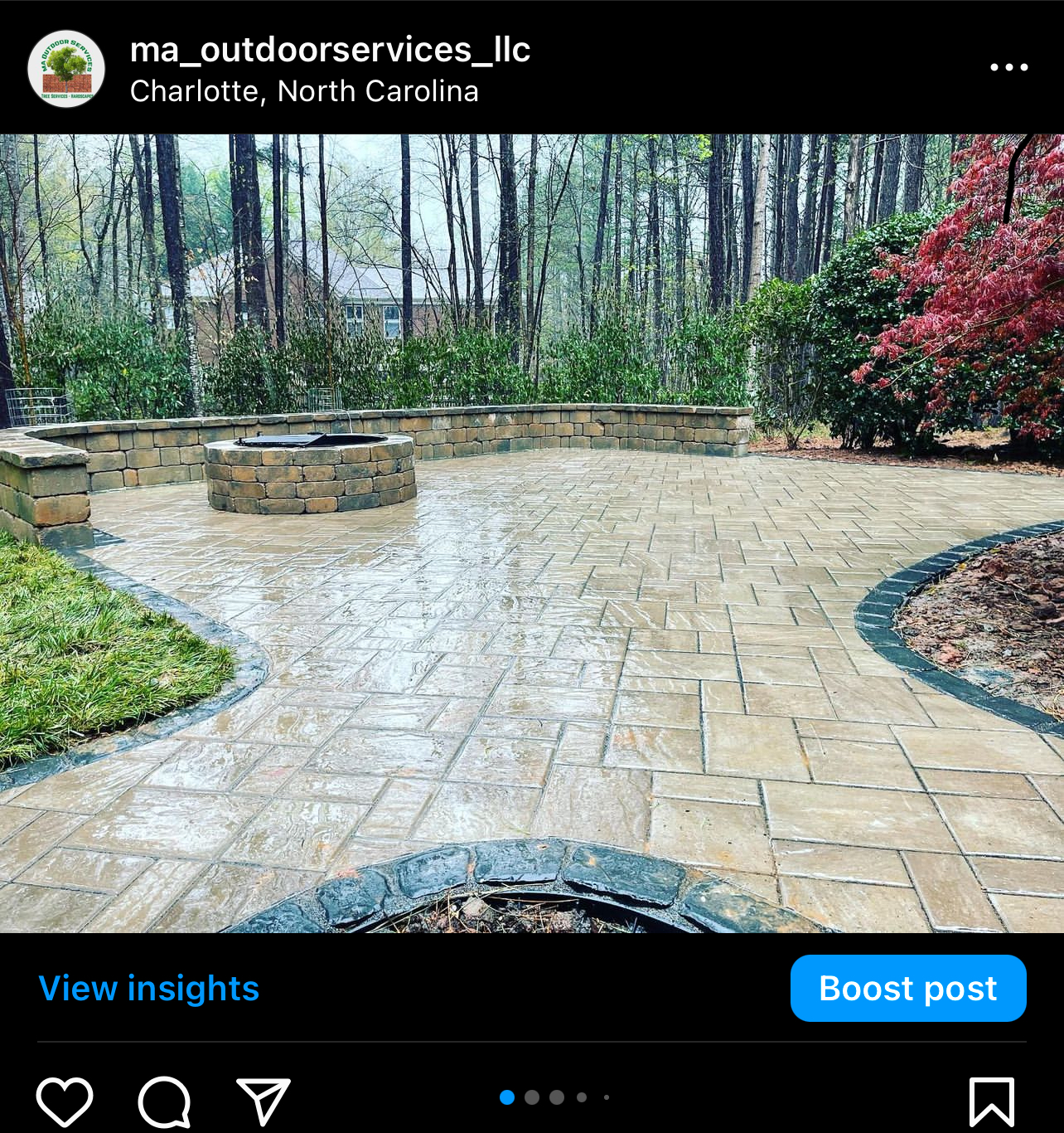 MA Outdoor Services patio