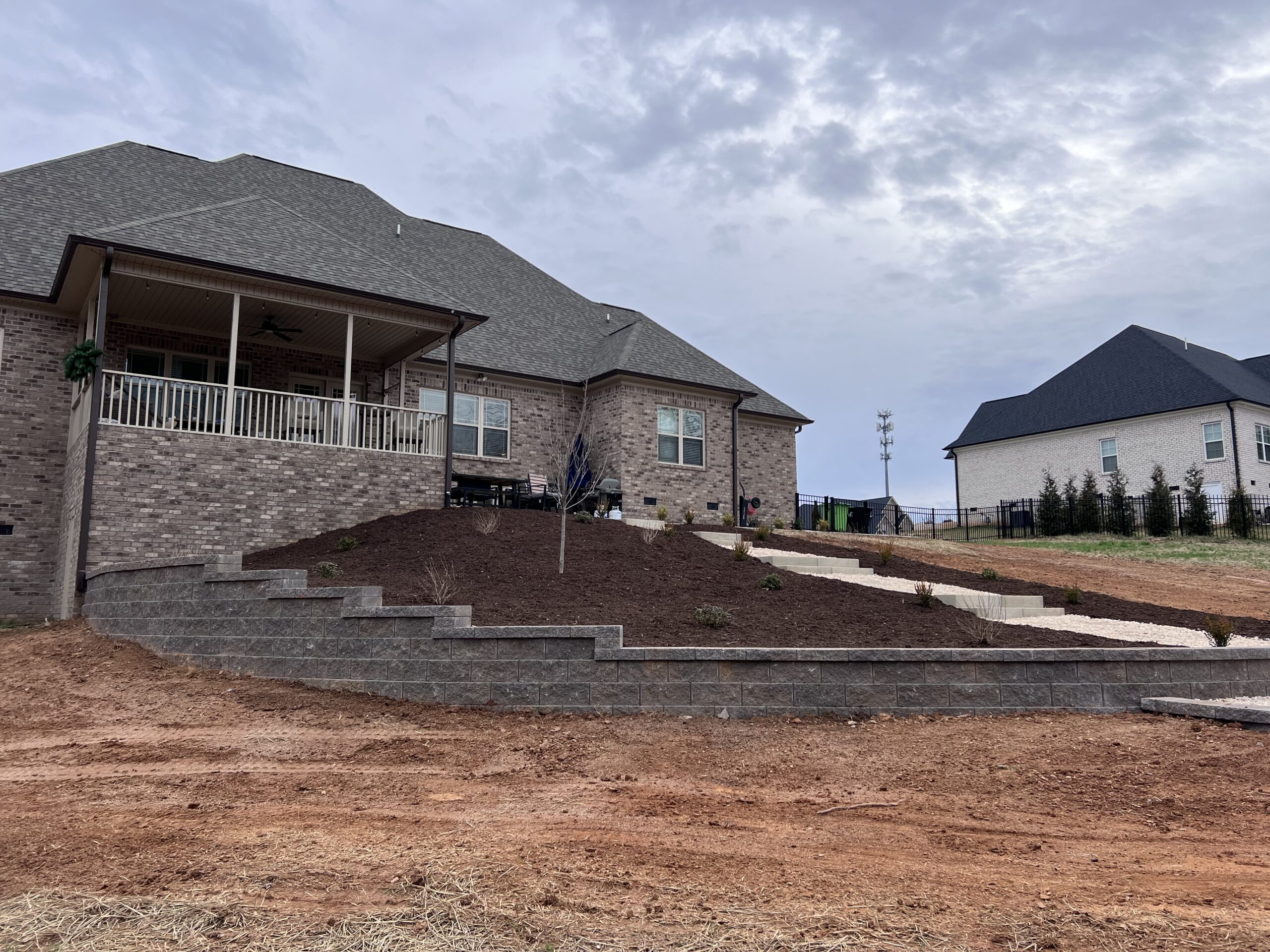 new retaining wall