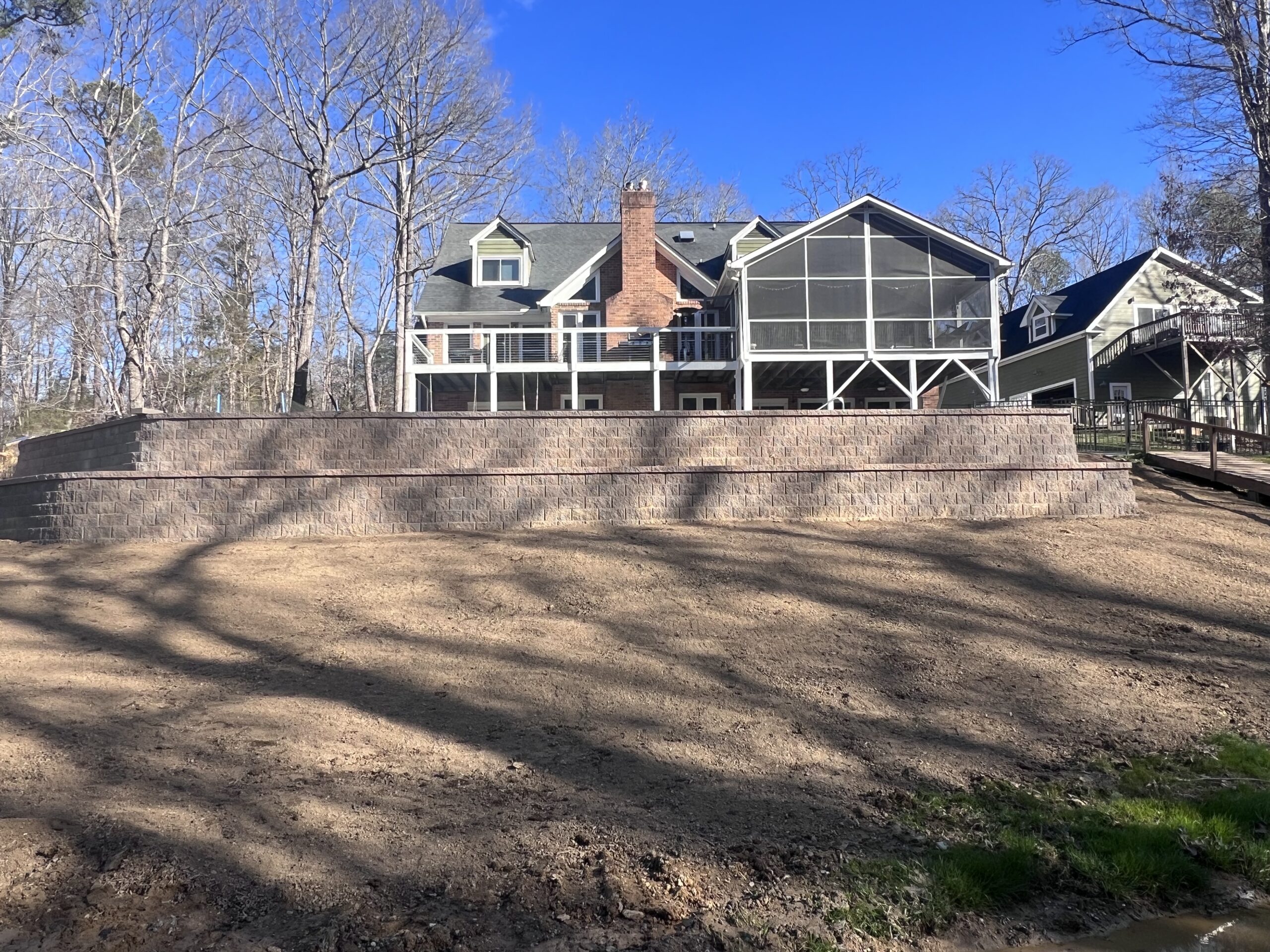 new retaining wall